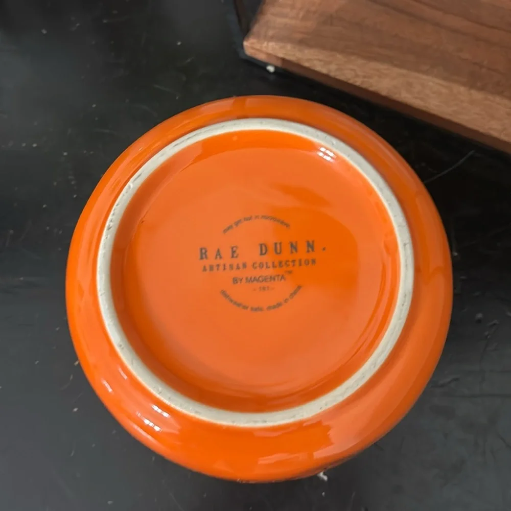 Rae Dunn vibrant orange